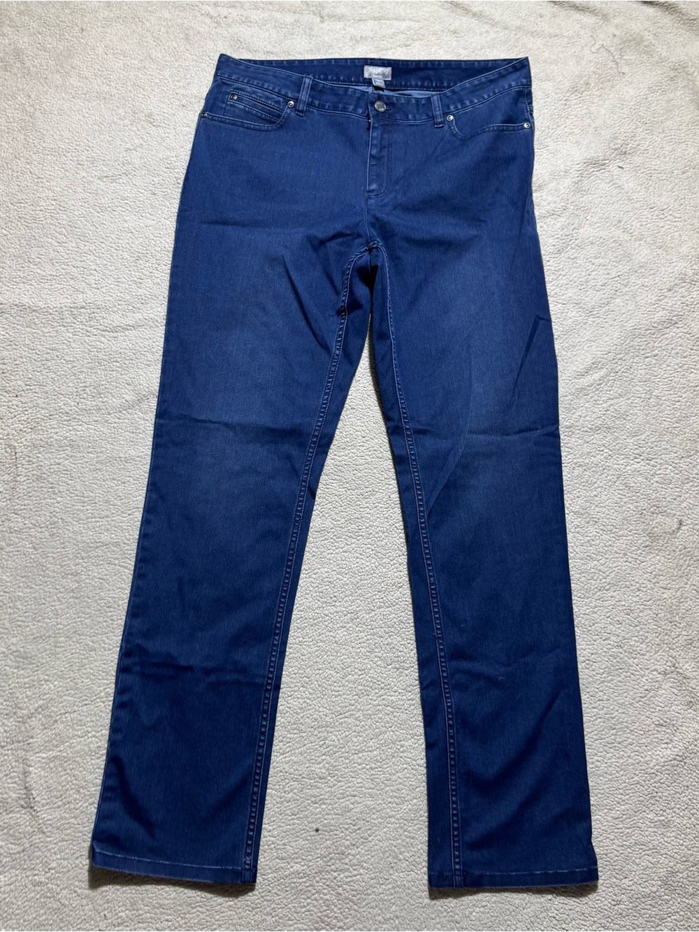 J Jill Jeans Mens 10 Stretch Shadow Blue Denim Mid Rise Cotton Blend 32x31.5 NEW